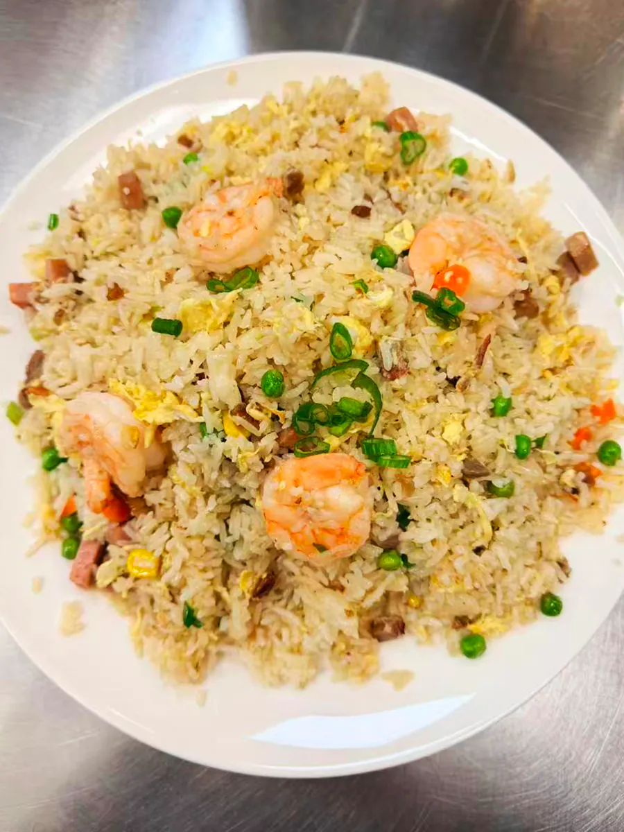 Shrimp Fried Rice at Lin Dumpling，a Chinese Restaurant in Sacramento